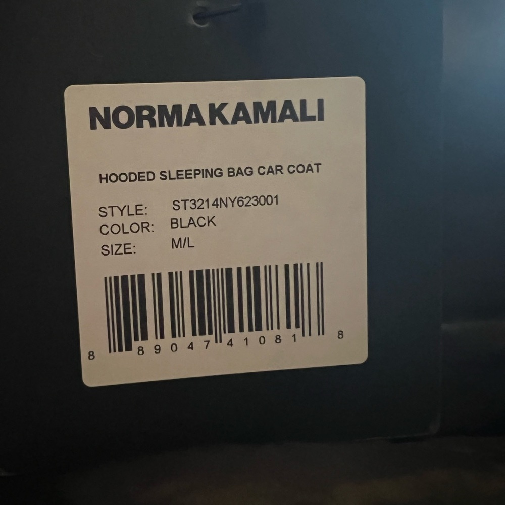 Norma Kamali Hooded Sleeping Bag Car Coat M/L - Picture 6 of 8